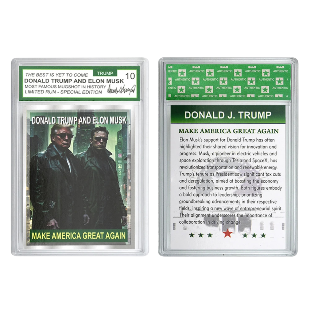 2024 Donald Trump & Elon Musk US President Trading Card