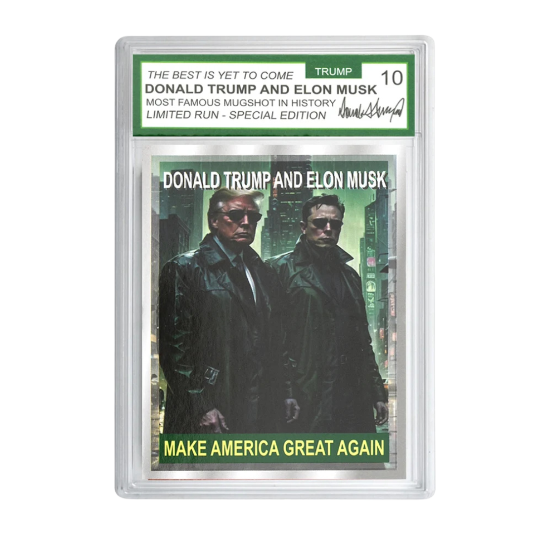 2024 Donald Trump & Elon Musk US President Trading Card