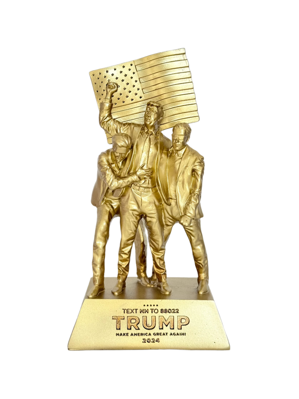 8-inch Fight Fight Fight Gold Sculpture