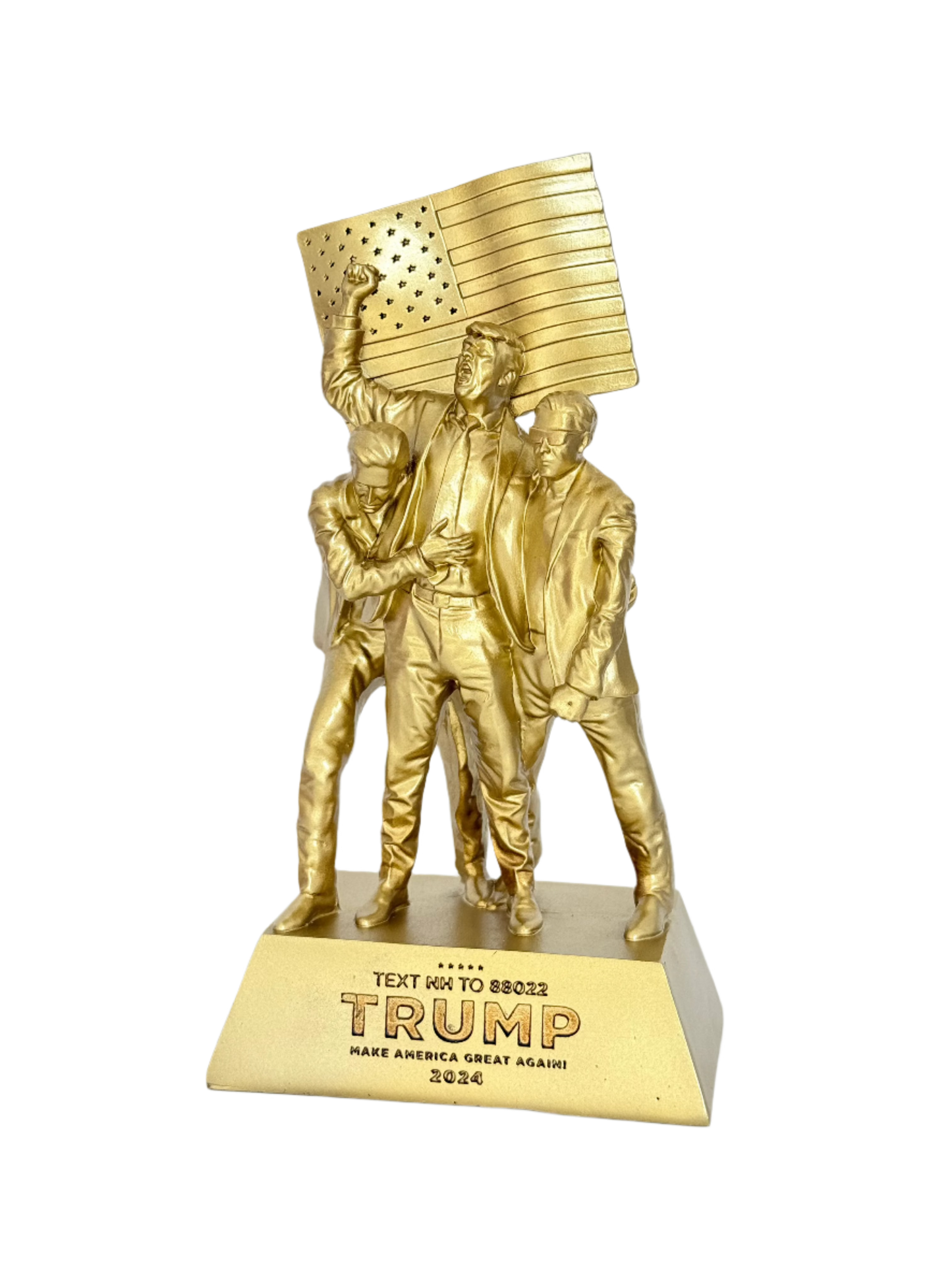 8-inch Fight Fight Fight Gold Sculpture