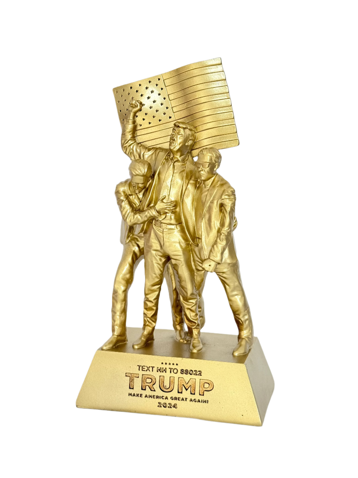 8-inch Fight Fight Fight Gold Sculpture