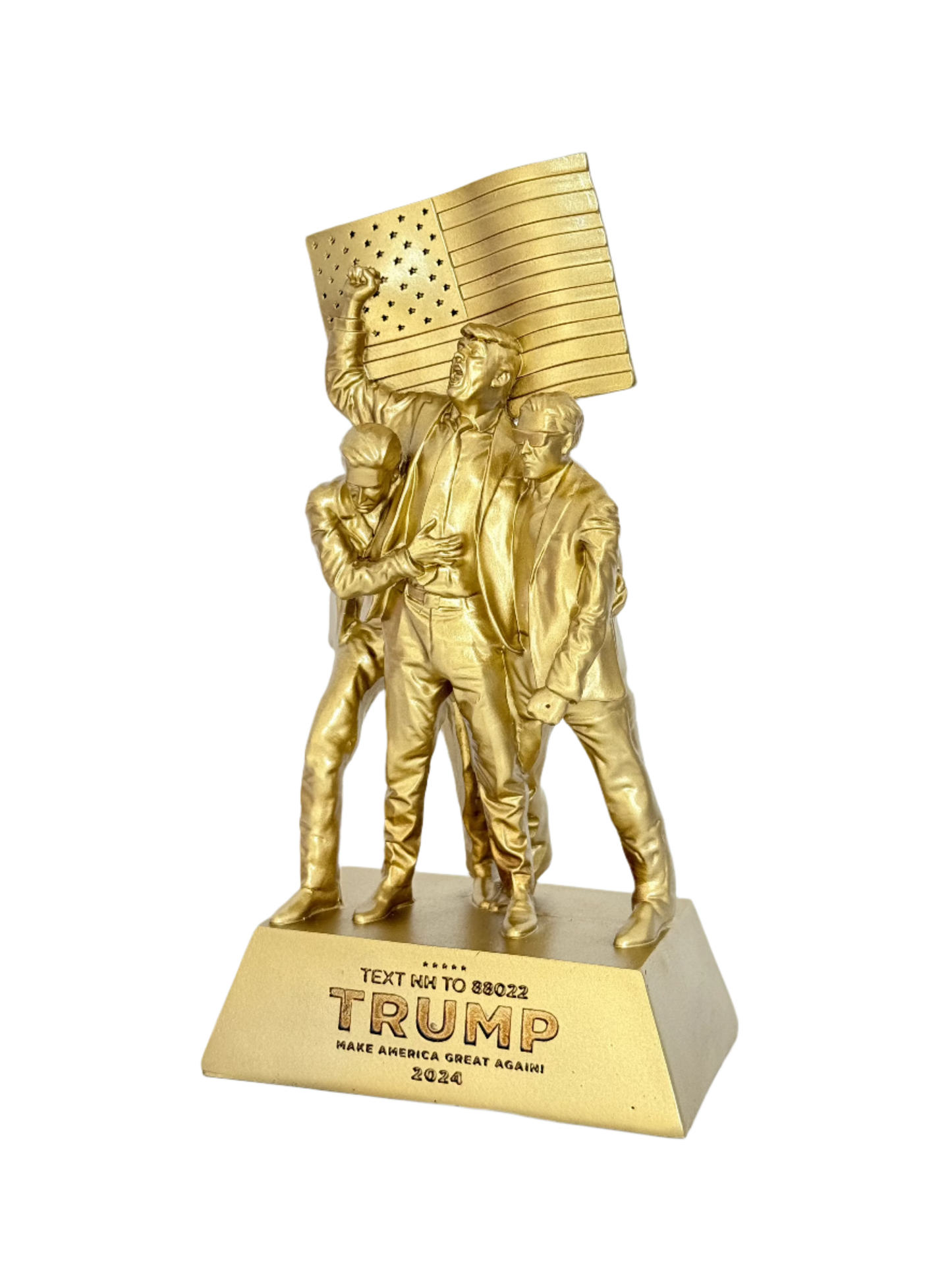 8-inch Fight Fight Fight Gold Sculpture