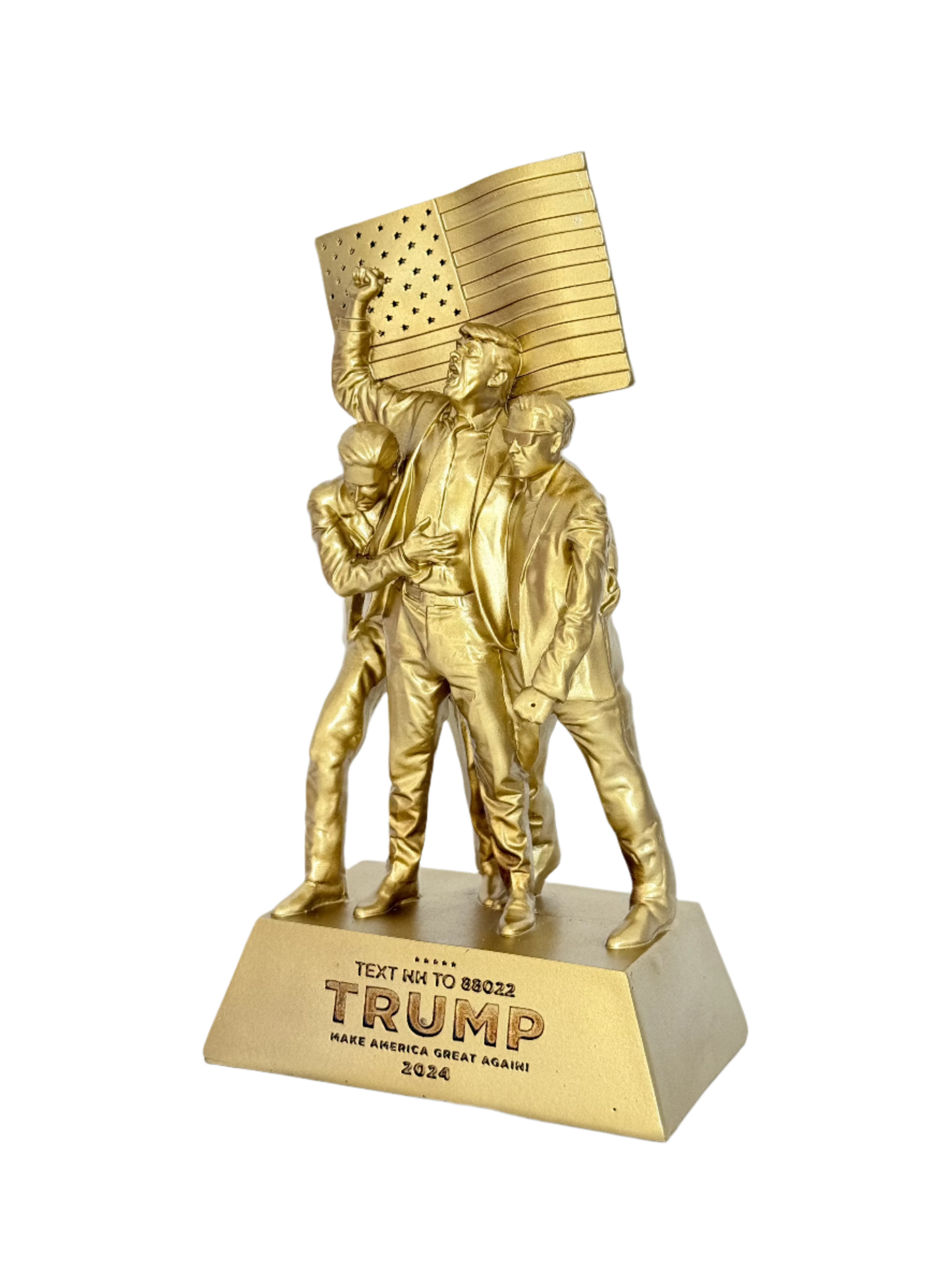 8-inch Fight Fight Fight Gold Sculpture