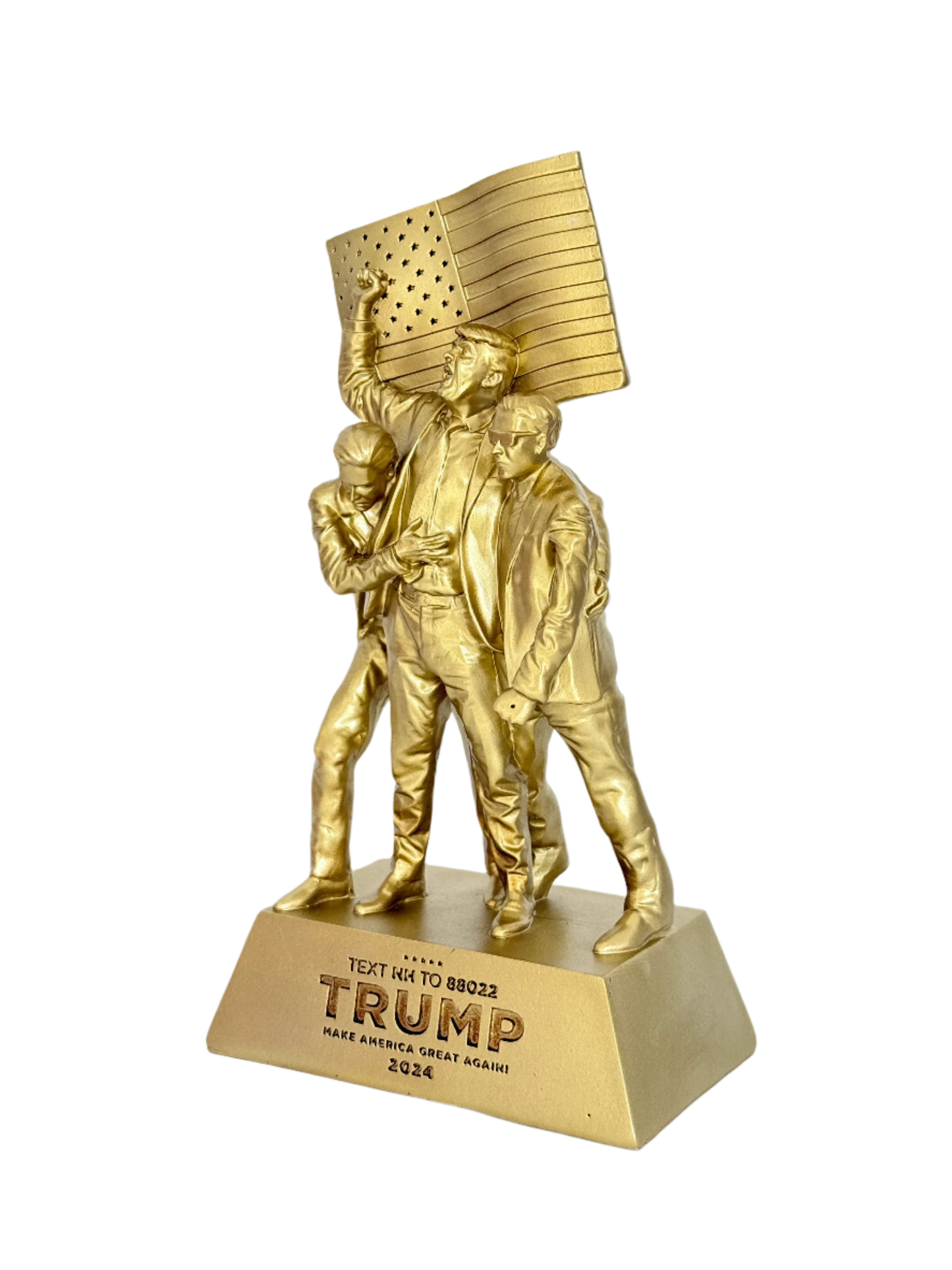 8-inch Fight Fight Fight Gold Sculpture