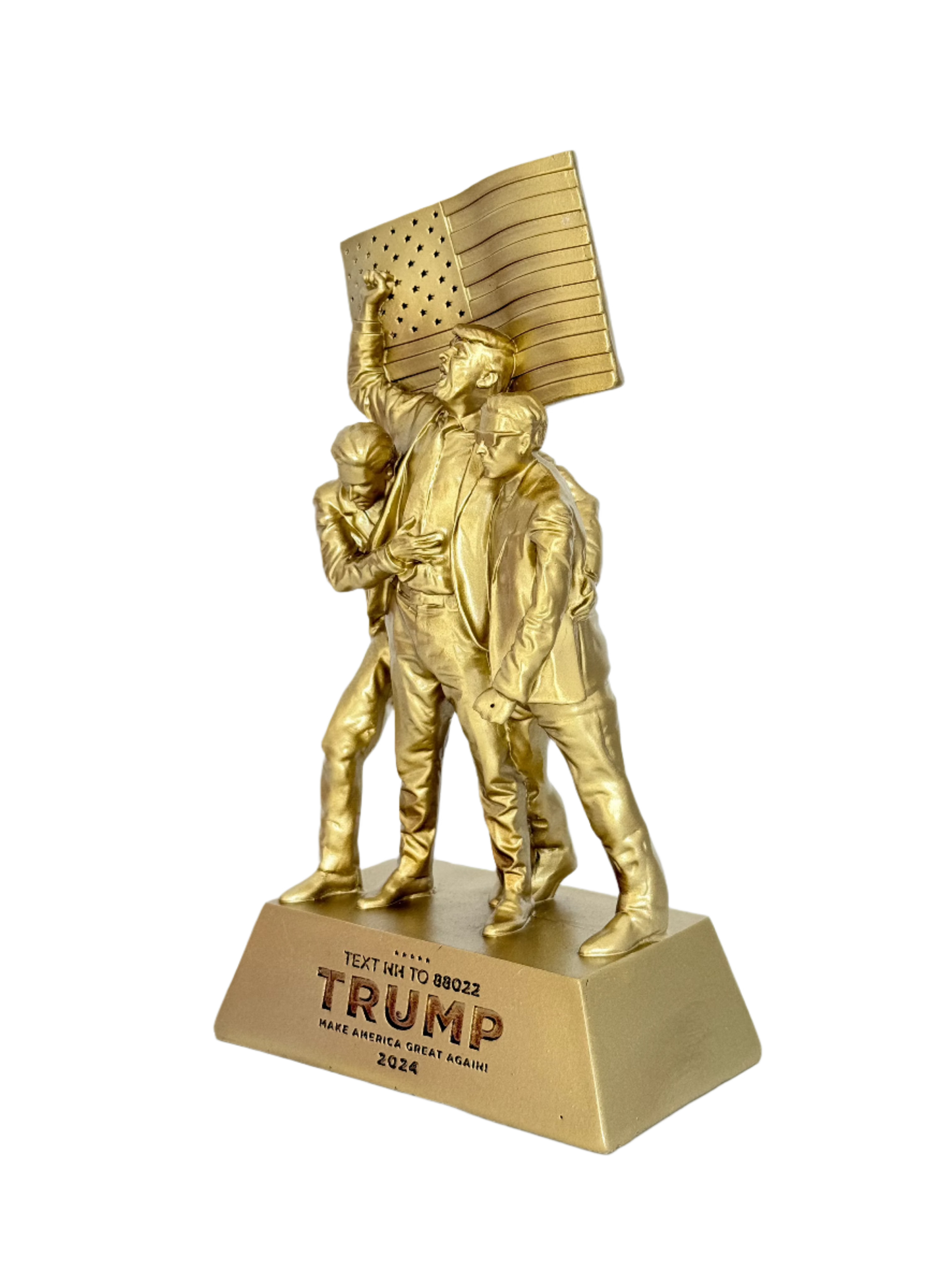 8-inch Fight Fight Fight Gold Sculpture