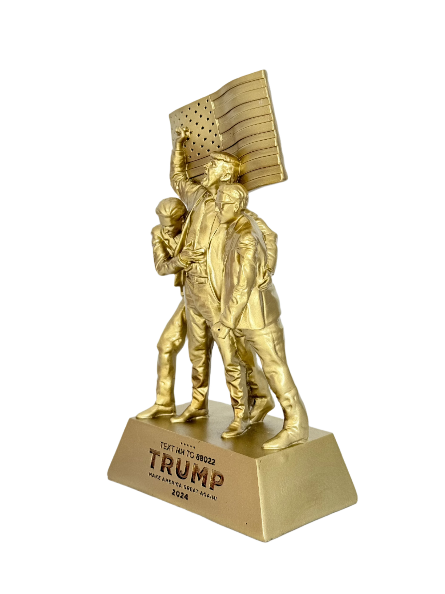 8-inch Fight Fight Fight Gold Sculpture