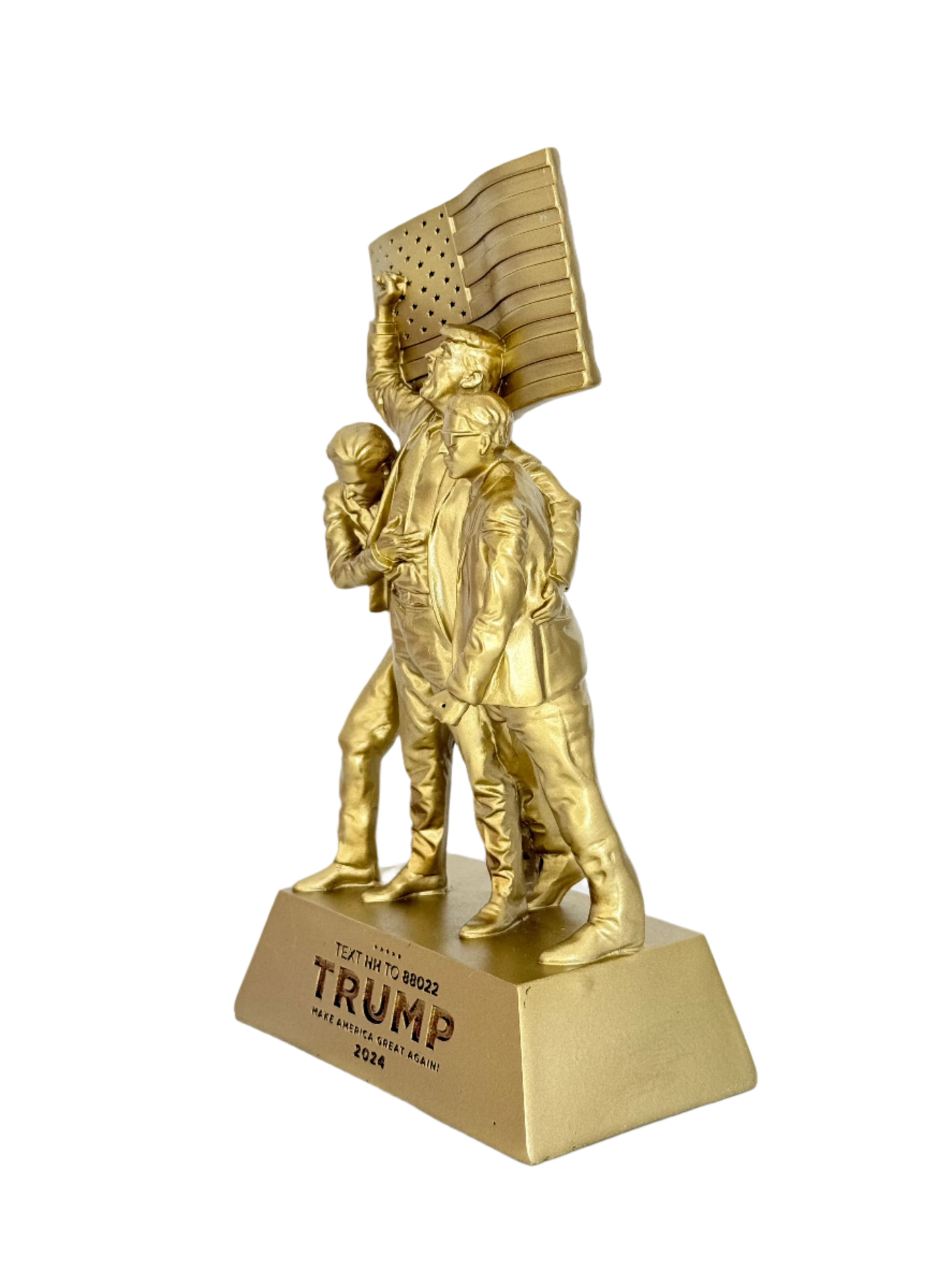 8-inch Fight Fight Fight Gold Sculpture