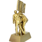 8-inch Fight Fight Fight Gold Sculpture