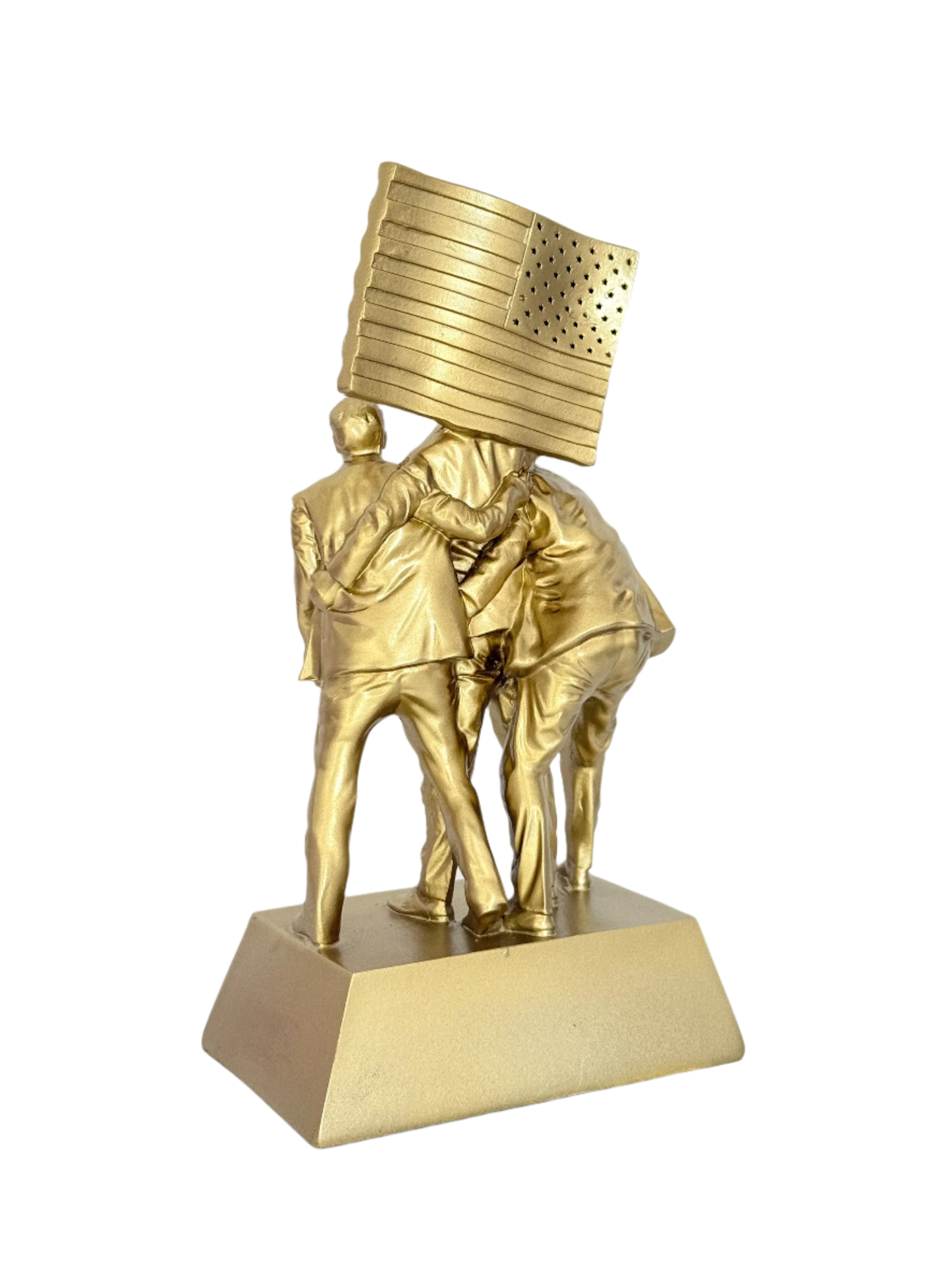 8-inch Fight Fight Fight Gold Sculpture