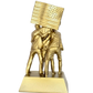 8-inch Fight Fight Fight Gold Sculpture