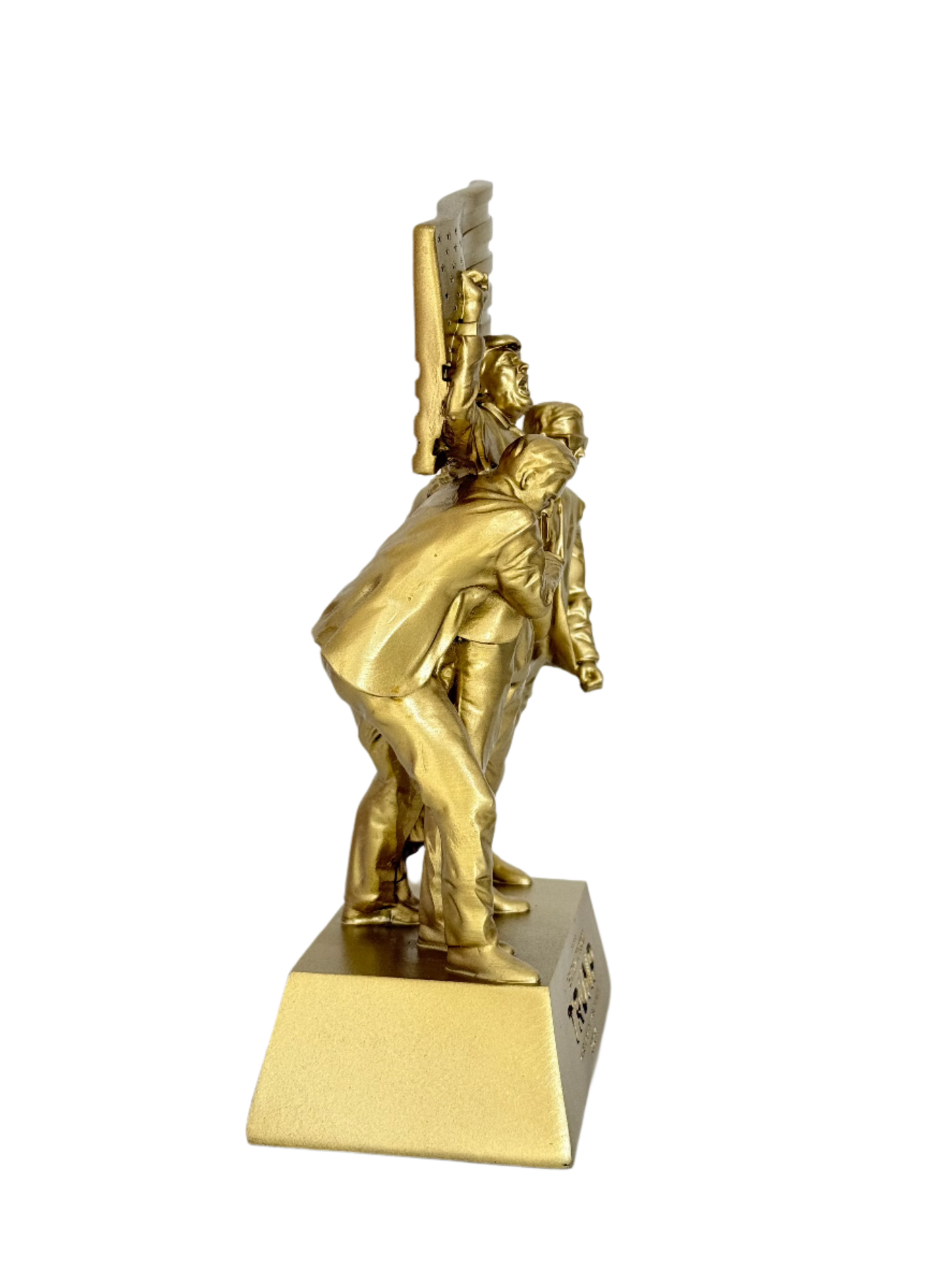 8-inch Fight Fight Fight Gold Sculpture