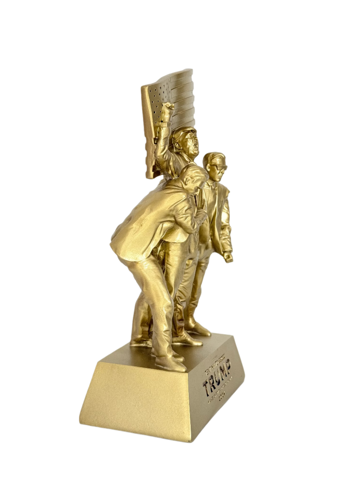 8-inch Fight Fight Fight Gold Sculpture