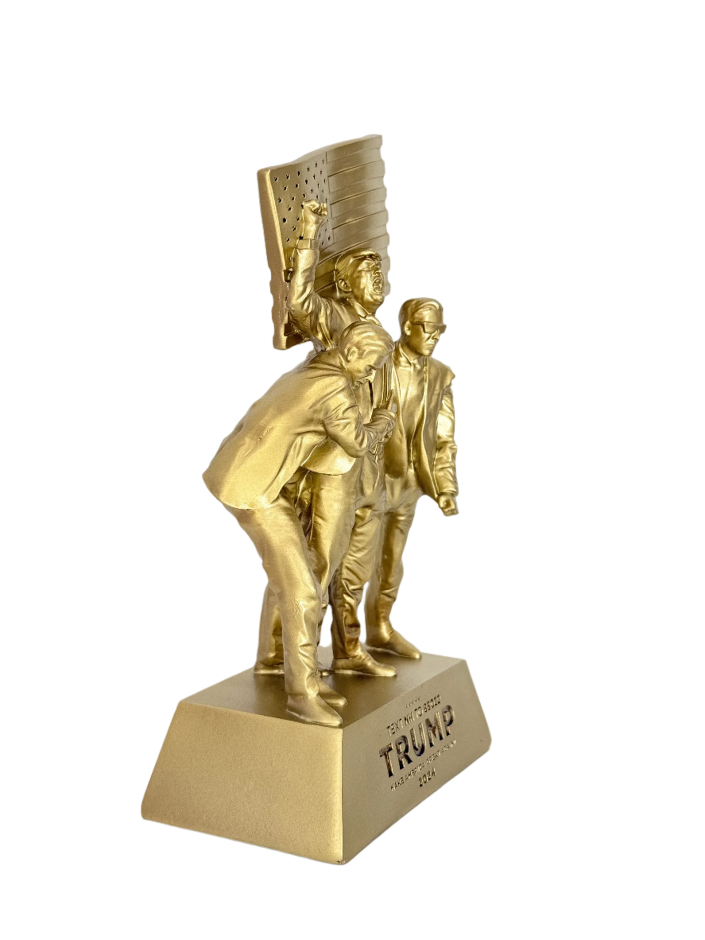 8-inch Fight Fight Fight Gold Sculpture