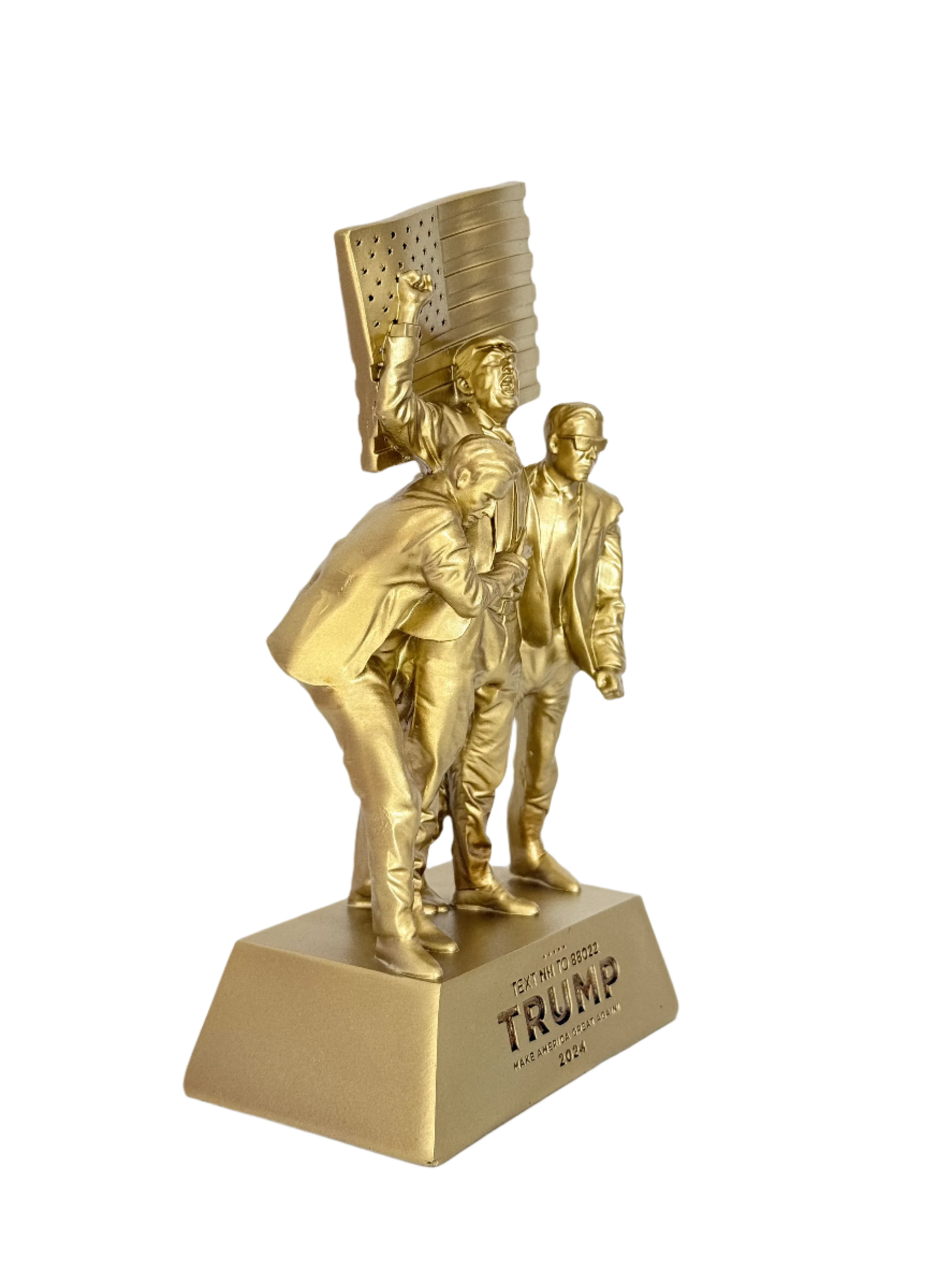 8-inch Fight Fight Fight Gold Sculpture