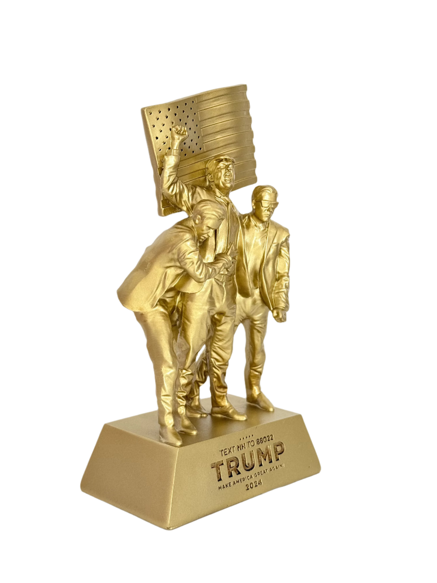 8-inch Fight Fight Fight Gold Sculpture