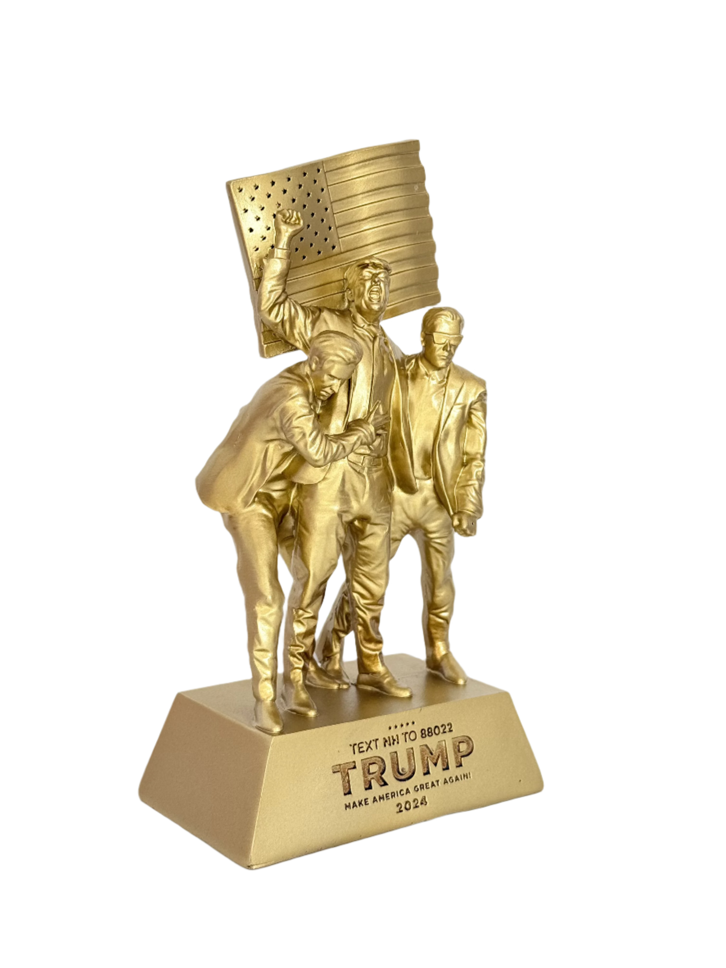 8-inch Fight Fight Fight Gold Sculpture