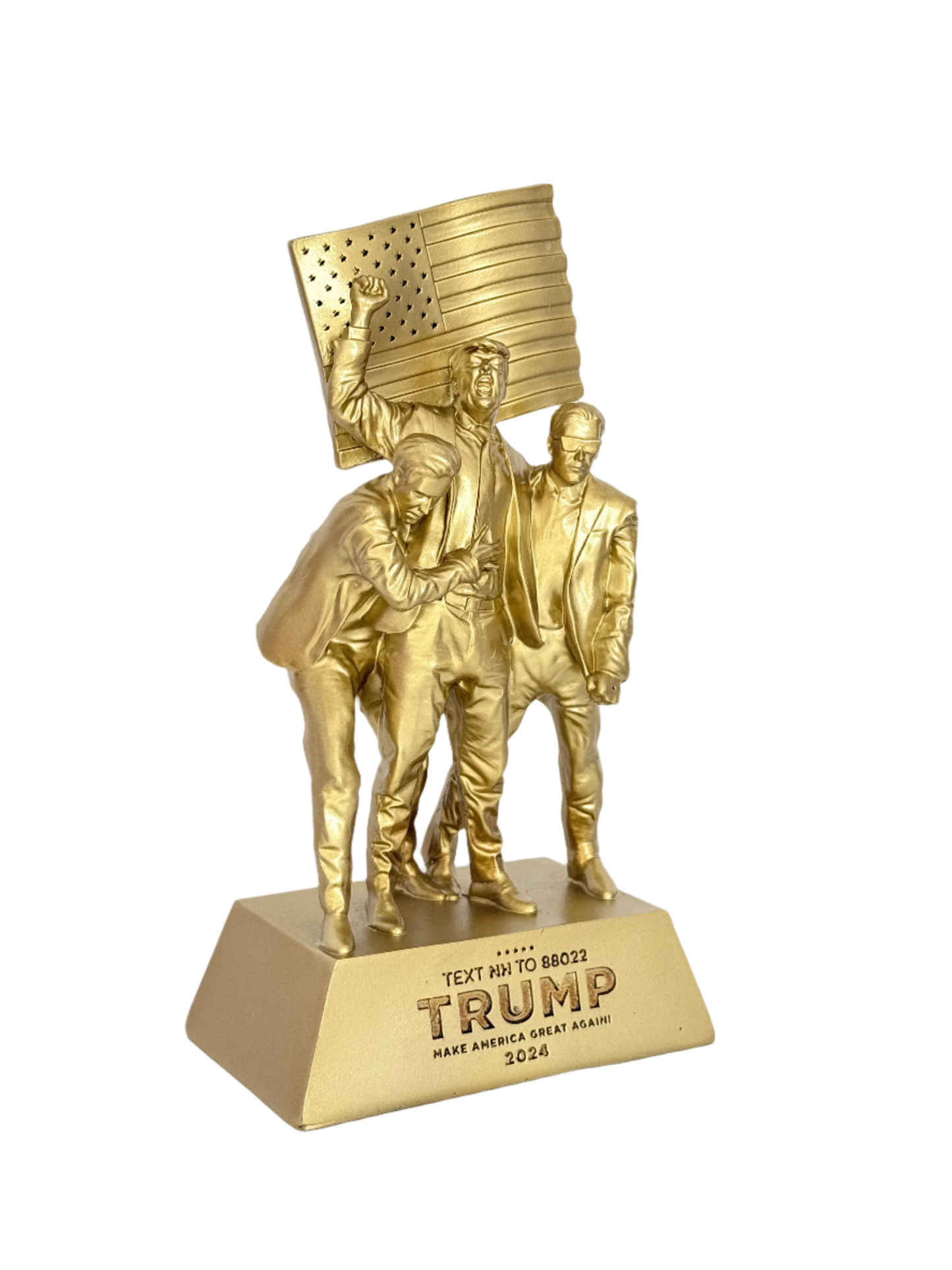 8-inch Fight Fight Fight Gold Sculpture