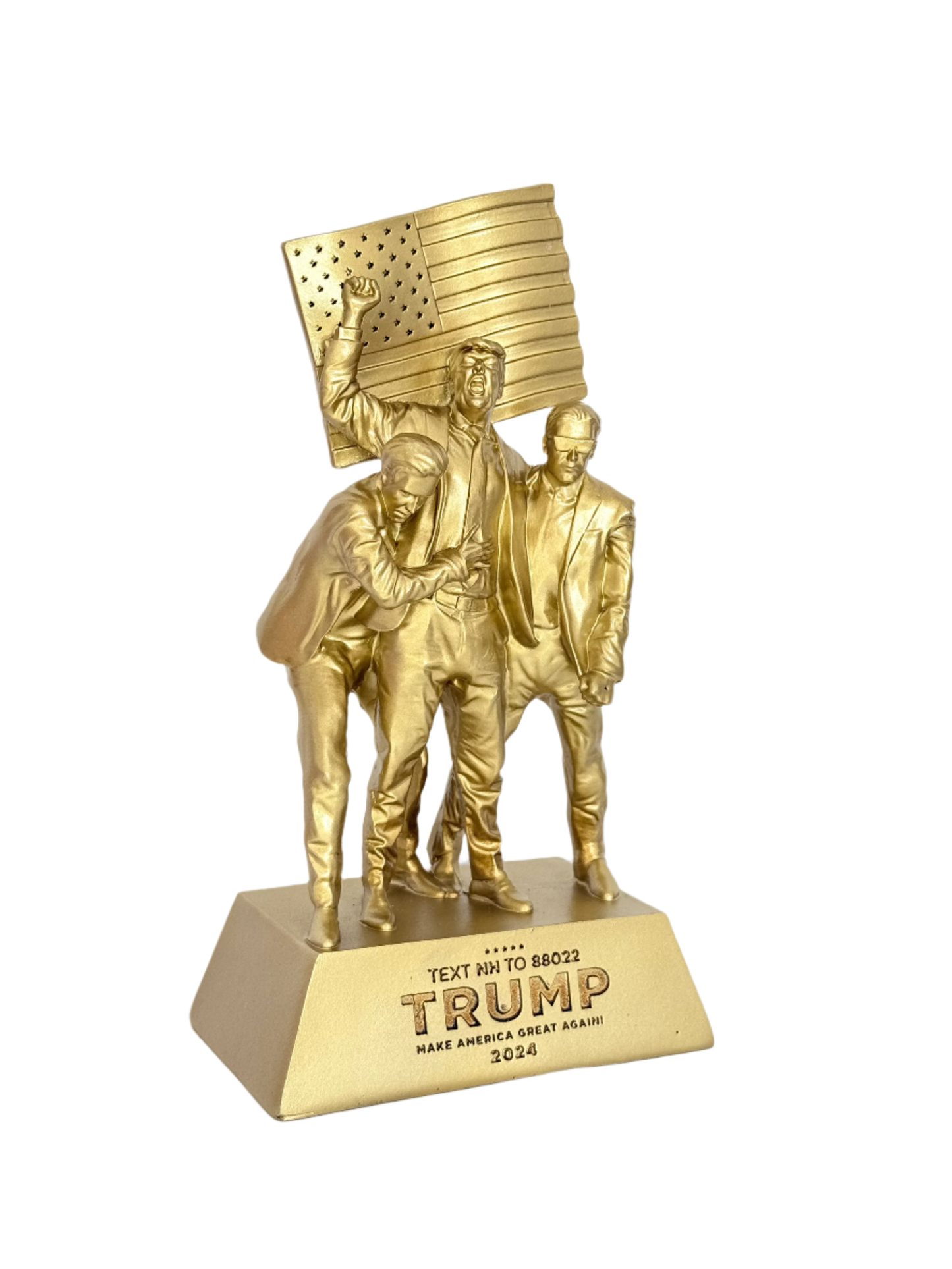 8-inch Fight Fight Fight Gold Sculpture