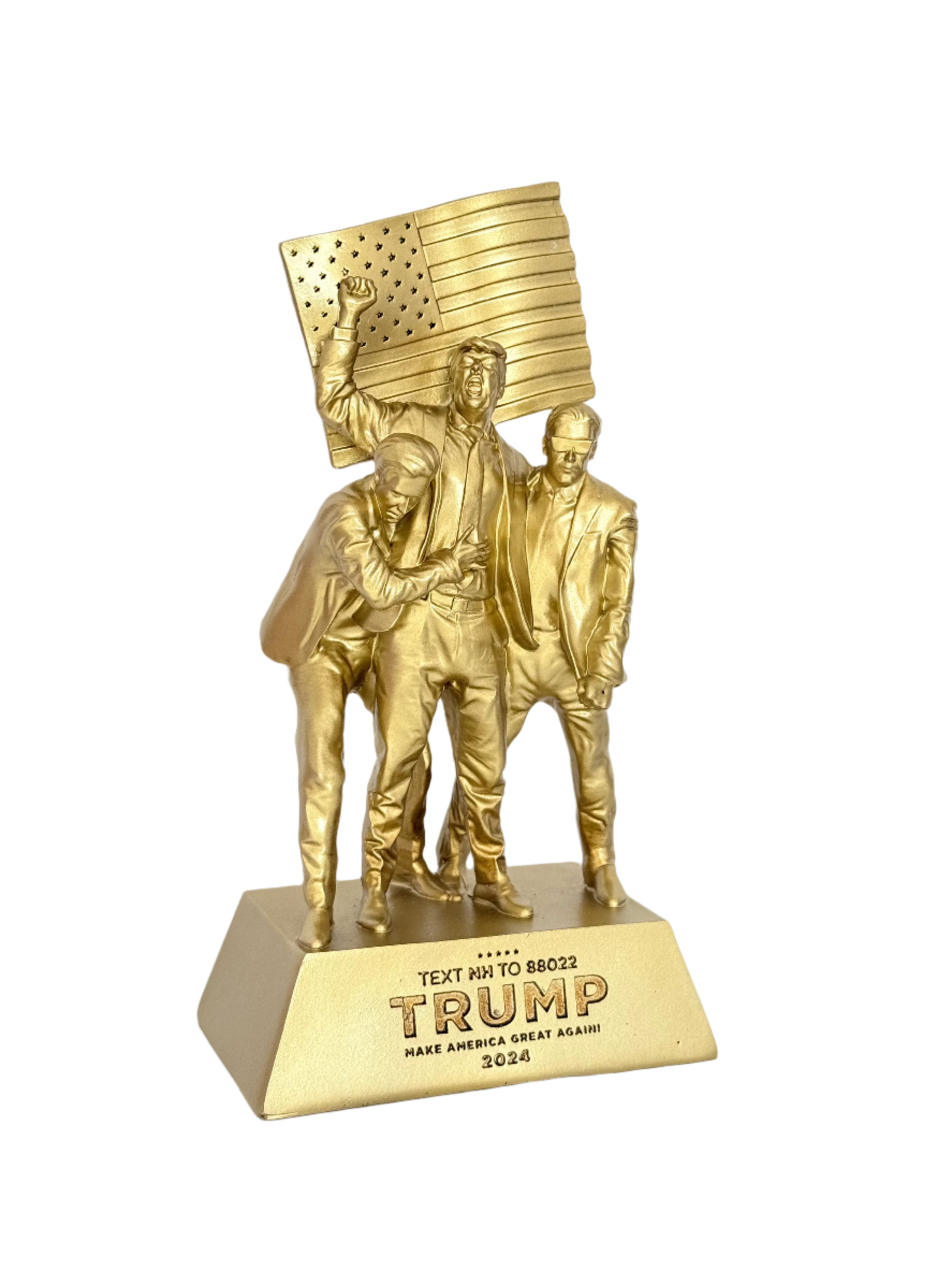 8-inch Fight Fight Fight Gold Sculpture