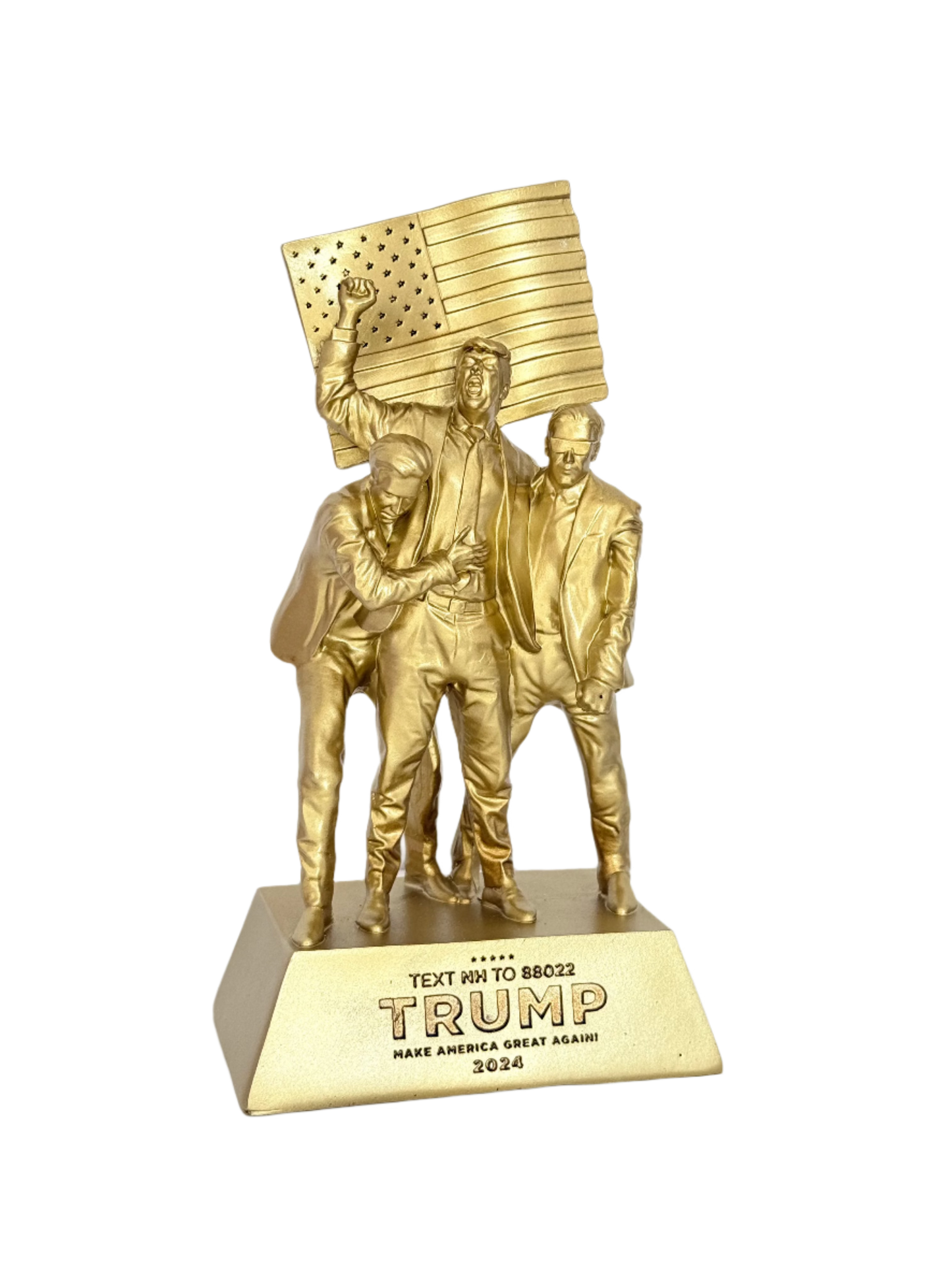 8-inch Fight Fight Fight Gold Sculpture