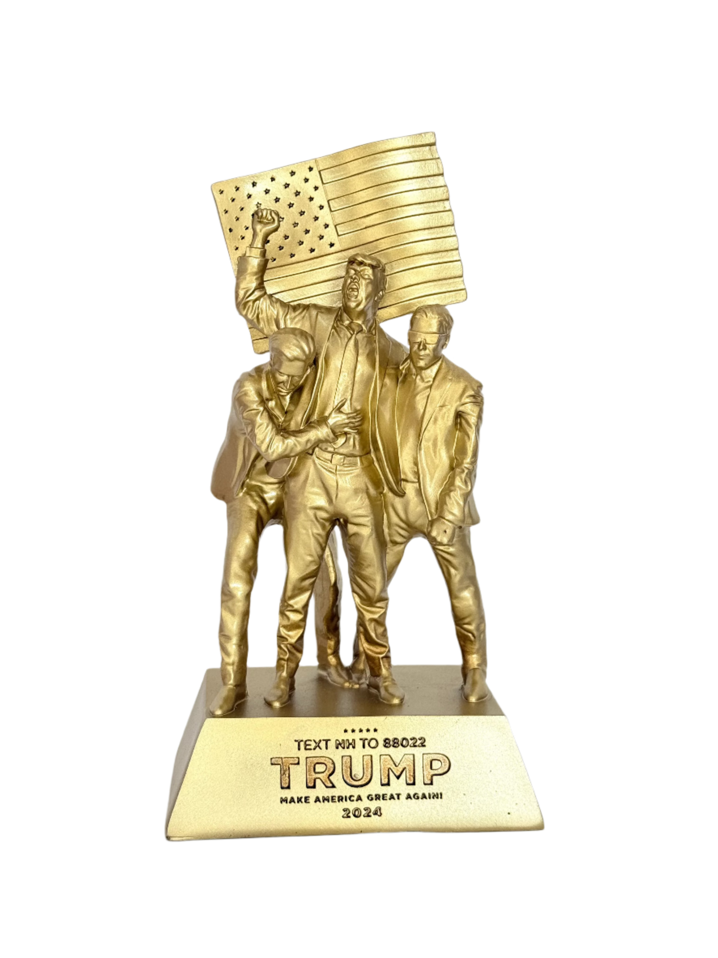 8-inch Fight Fight Fight Gold Sculpture