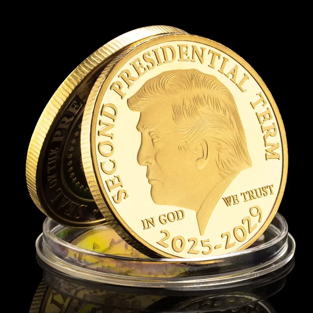 47th President of the U.S.A Donald J Trump 2025 - 2029 Gold Commemorative Coin