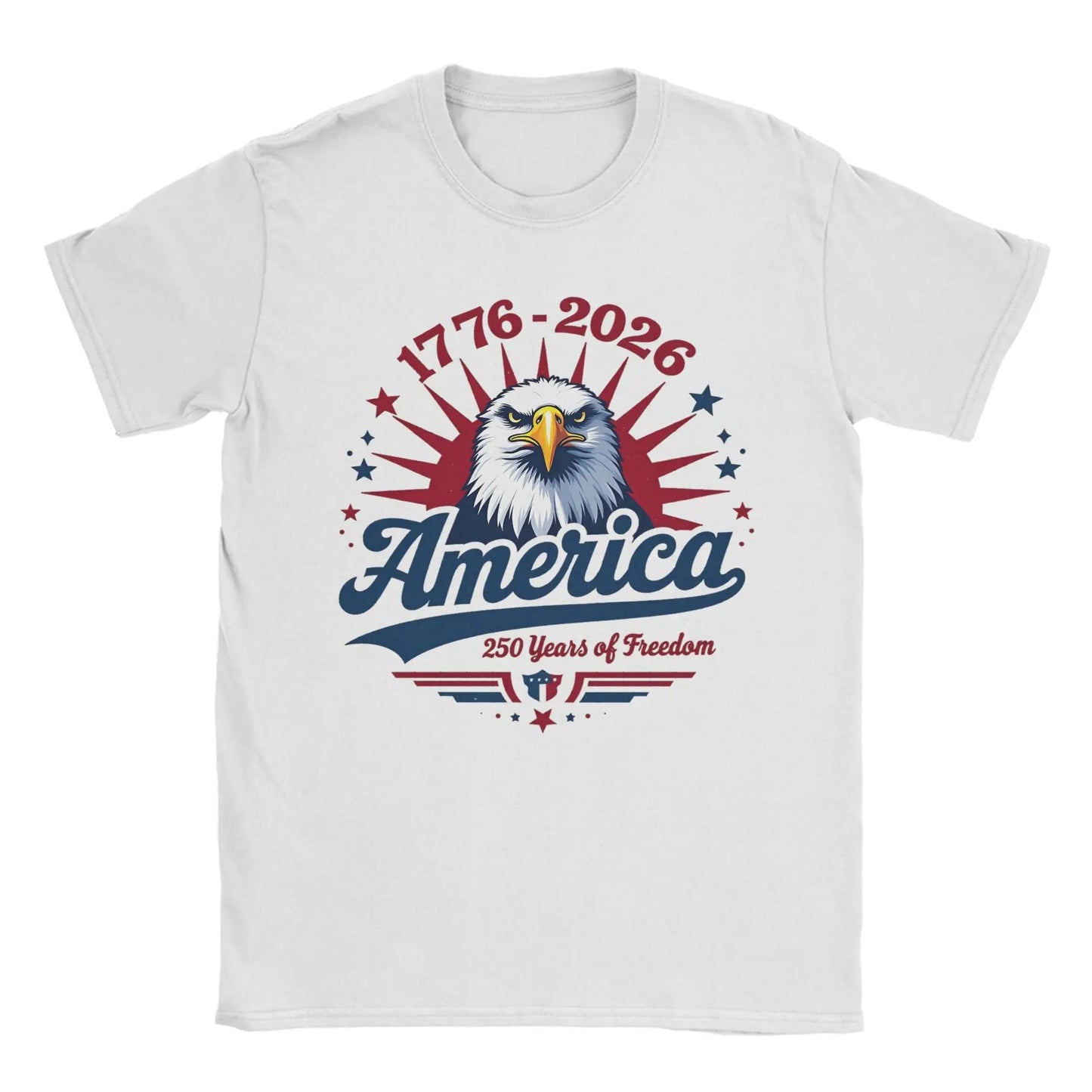 America 250 Years Anniversary T-Shirt – 1776–2026 Patriotic Cotton Tee for Men & Women