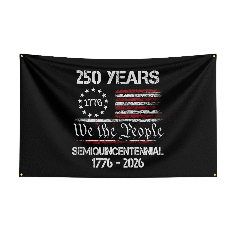 US 250th Anniversary Flag – 1776–2026 Semiquincentennial Outdoor Banner