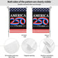 USA 250 Years Anniversary Flag – Semiquincentennial Outdoor Garden Banner