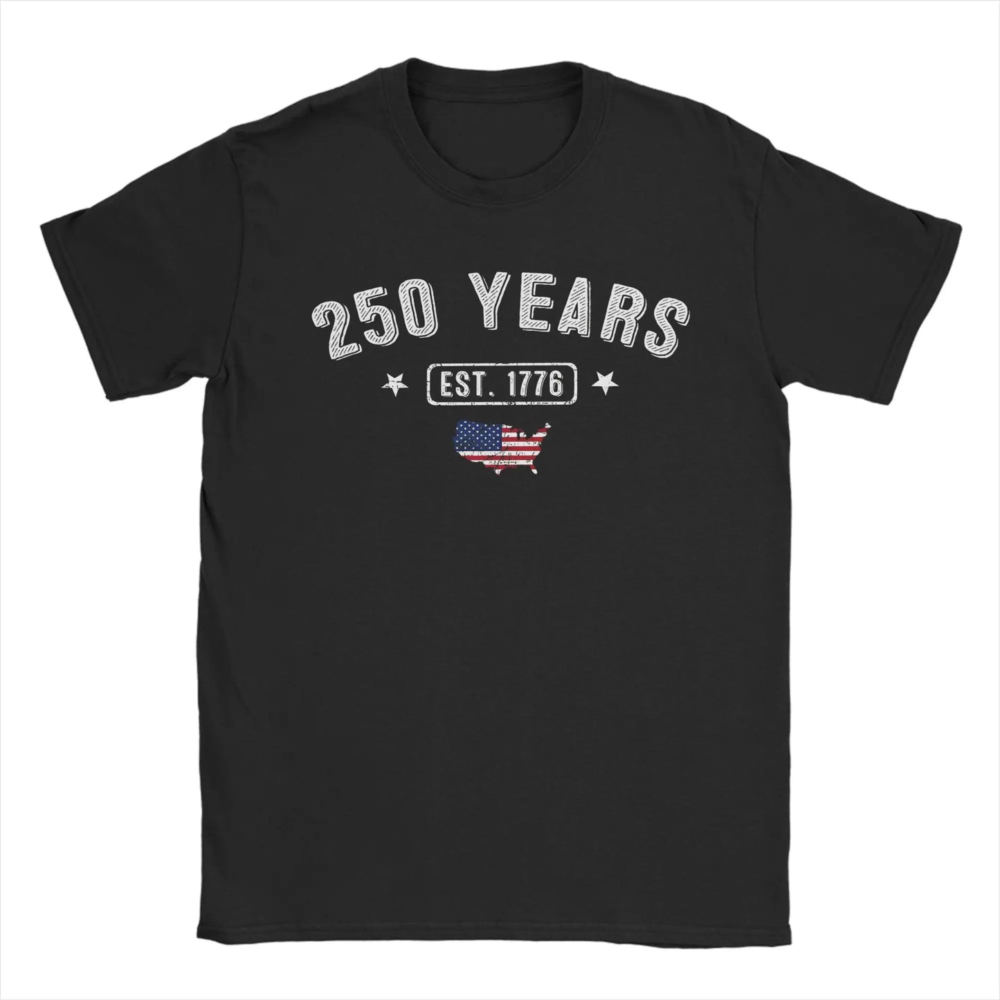 America 250 Years Anniversary T-Shirt – 1776–2026 Patriotic Cotton Tee for Men & Women