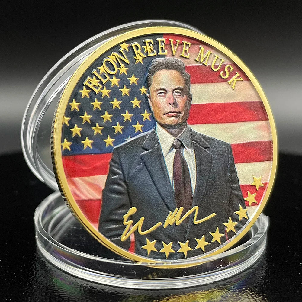 Elon Musk Gold and Silver Commemorative Coins