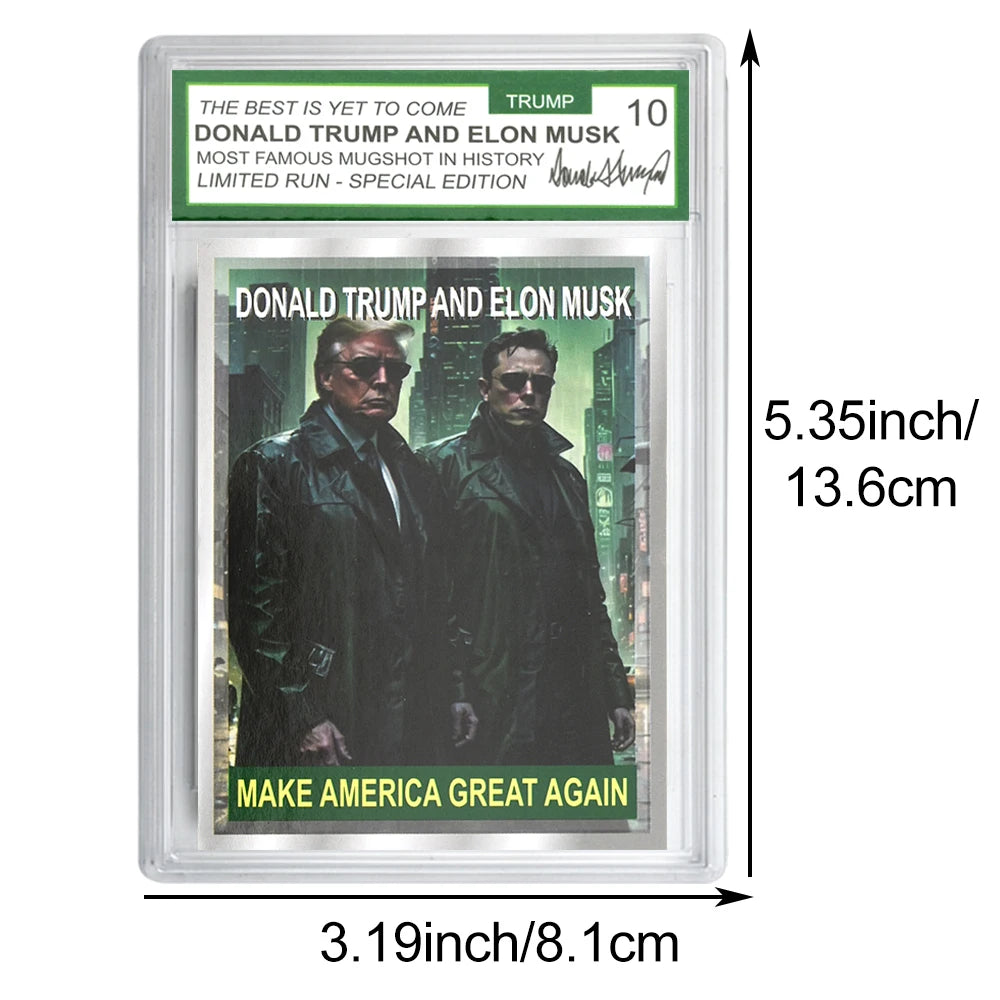 2024 Donald Trump & Elon Musk US President Trading Card