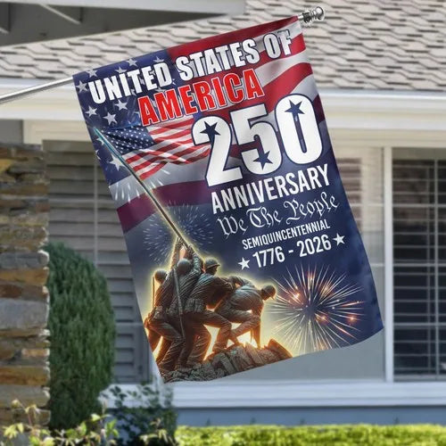 250 Years of America Flag – 1776–2026 “We The People” Semiquincentennial Banner