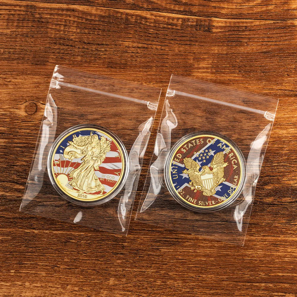 2018 Statue of Liberty & Bald Eagle Commemorative Coin