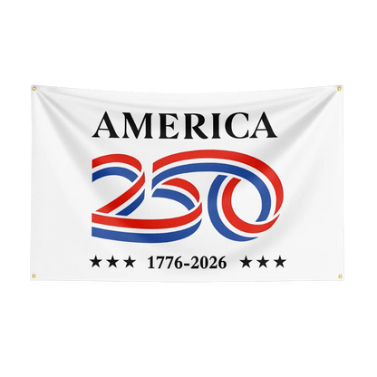 US 250th Anniversary Flag – 1776–2026 Semiquincentennial Outdoor Banner