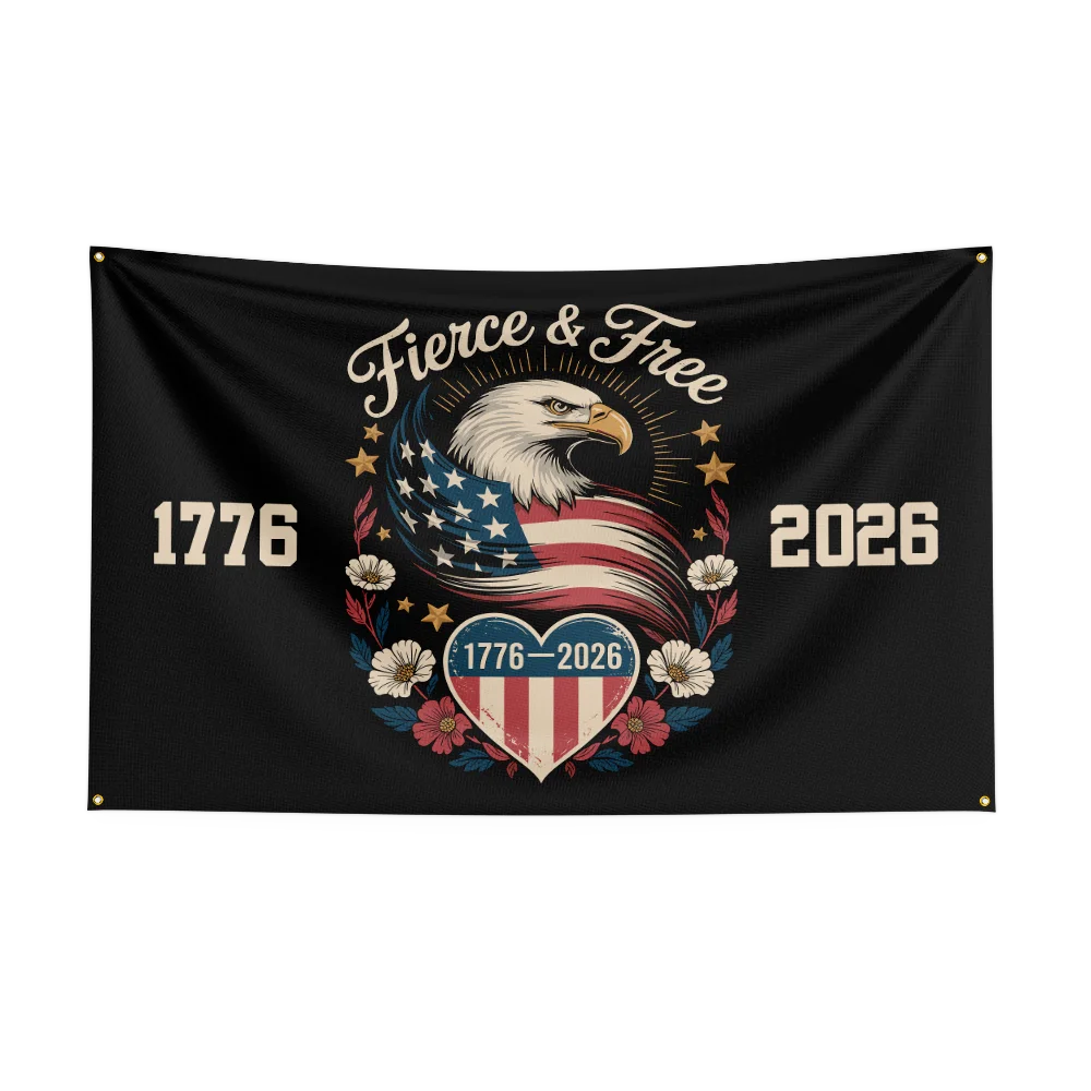 US 250th Anniversary Flag – 1776–2026 Semiquincentennial Outdoor Banner