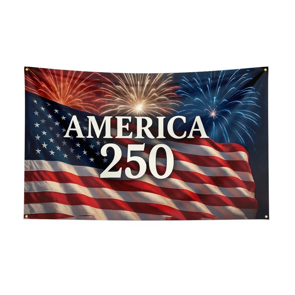 US 250th Anniversary Flag – 1776–2026 Semiquincentennial Outdoor Banner