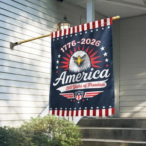 250th Anniversary United States Flag – Semiquincentennial Eagle & Stars Patriotic Banner