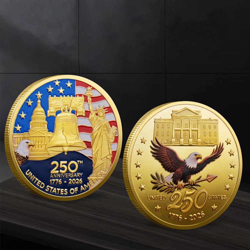 Official 1776–2026 United States 250th Anniversary Gold Commemorative Coin Collection
