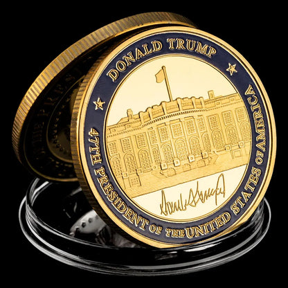 Donald J Trump’s White House 2025 Gold Commemorative Coin