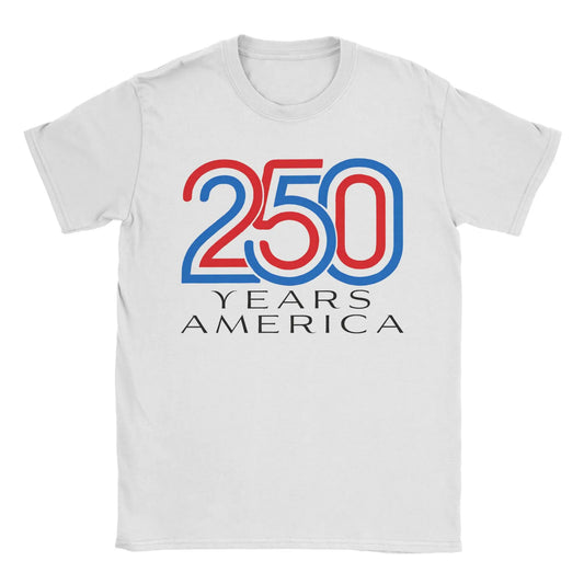 America 250 Years Anniversary T-Shirt – 1776–2026 Patriotic Cotton Tee for Men & Women