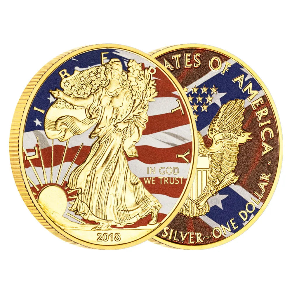 2018 Statue of Liberty & Bald Eagle Commemorative Coin