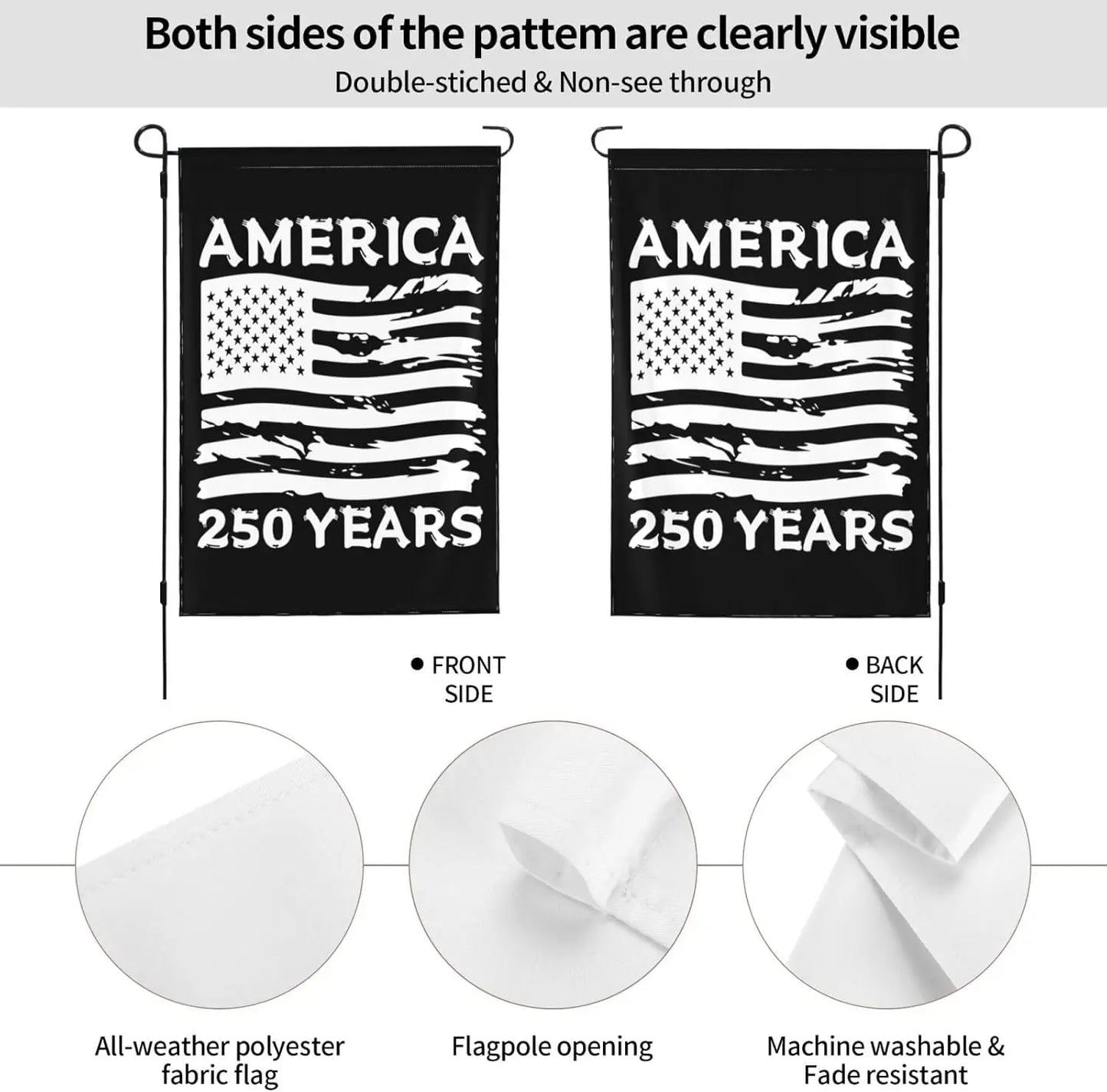 Semiquincentennial Tribute – Commemorates 250 years of American independence (1776–2026).