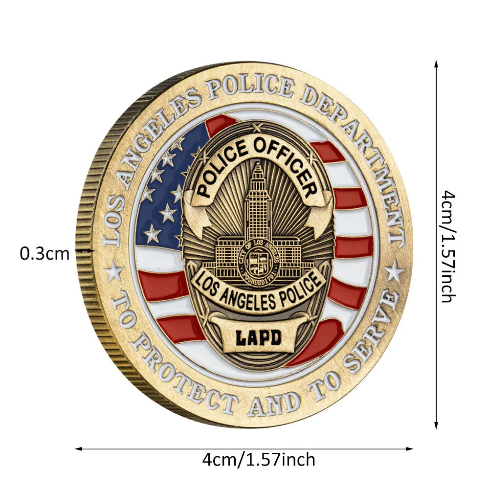 Los Angeles Police Department Saint Michael Gold Commemorative Coin