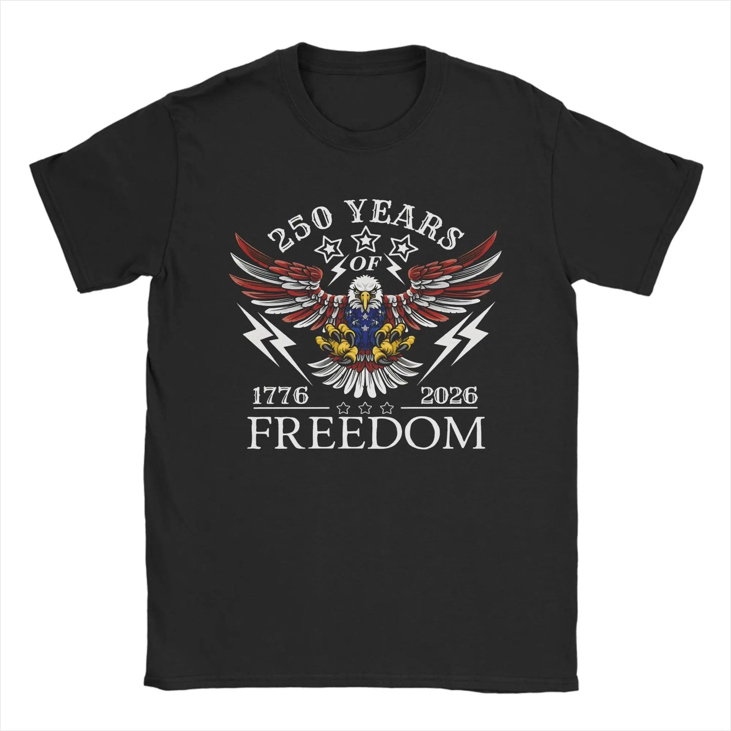 America 250 Years Anniversary T-Shirt – 1776–2026 Patriotic Cotton Tee for Men & Women