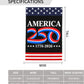 USA 250 Years Anniversary Flag – Semiquincentennial Outdoor Garden Banner