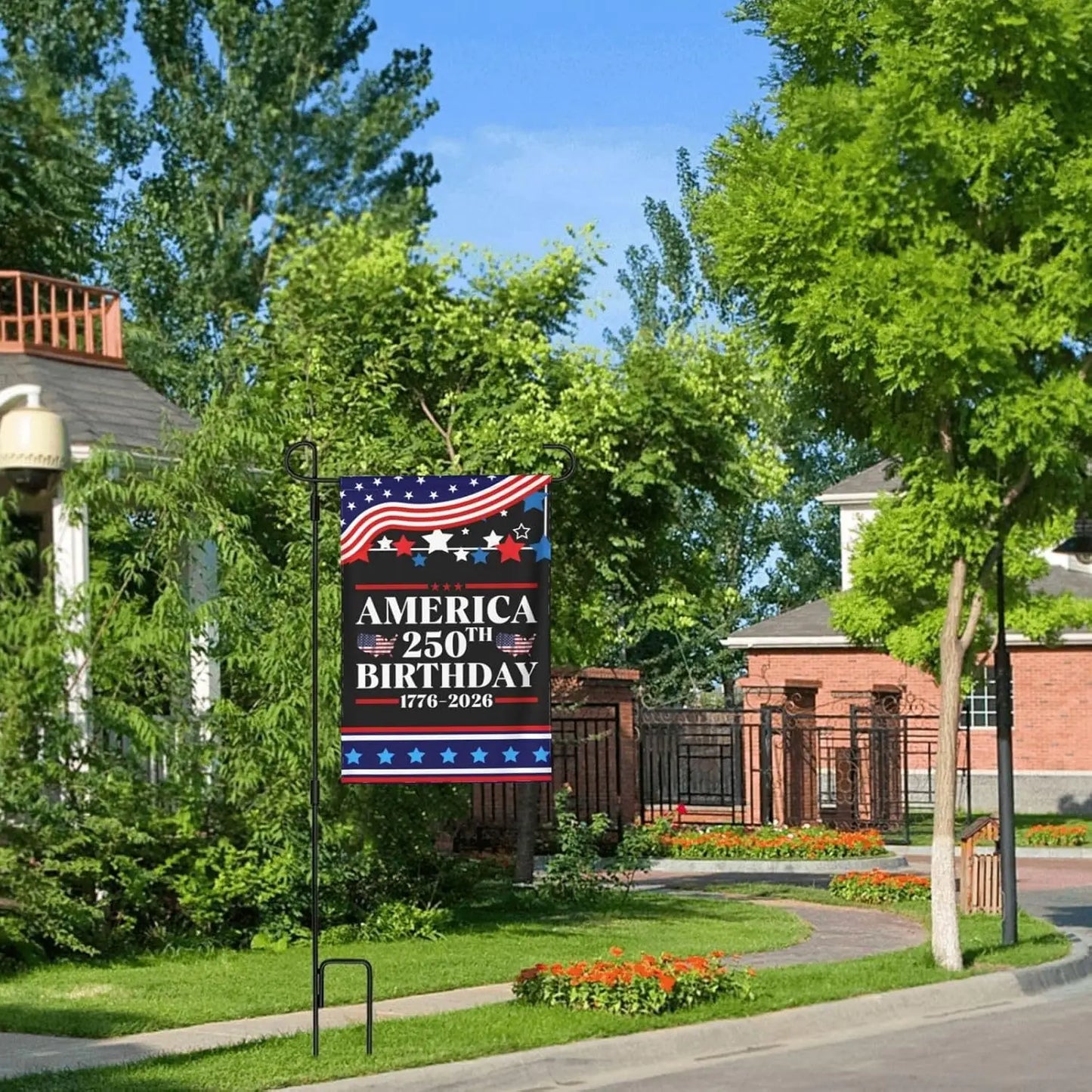 USA 250 Years Anniversary Flag – Semiquincentennial Outdoor Garden Flag