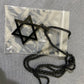 Classic Star of David Pendant Necklace – Black / Gold / Silver Stainless Steel + Free 24″ Chain