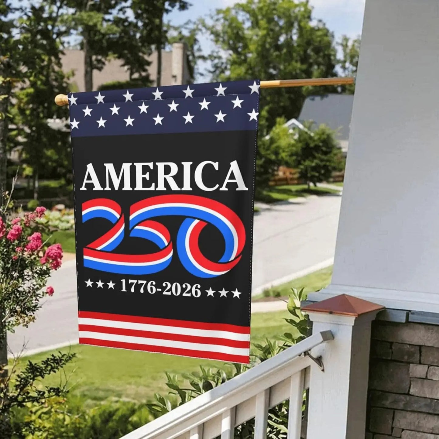 USA 250 Years Anniversary Flag – Semiquincentennial Outdoor Garden Banner