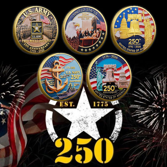 Official 1776–2026 United States 250th Anniversary Gold Commemorative Coin Collection